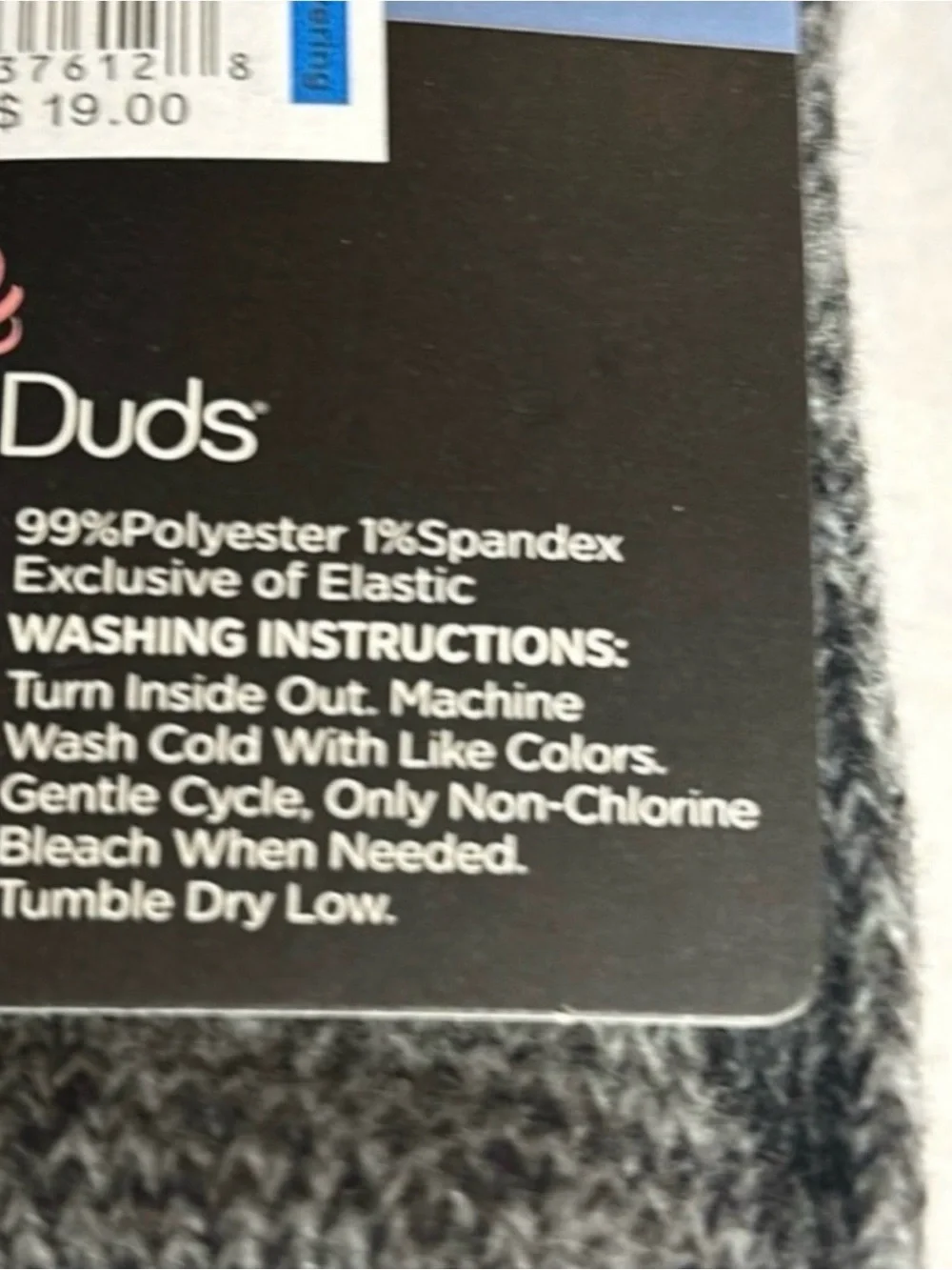 New Cuddl Duds Socks Women’s 2 Pair Black & White Soft Leg Layering Crew Casual